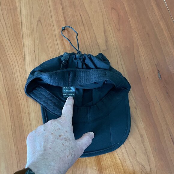 Foldable All-Season Ponytail Baseball Cap Sun Hat, Black (NWOT) - Picture 8 of 14